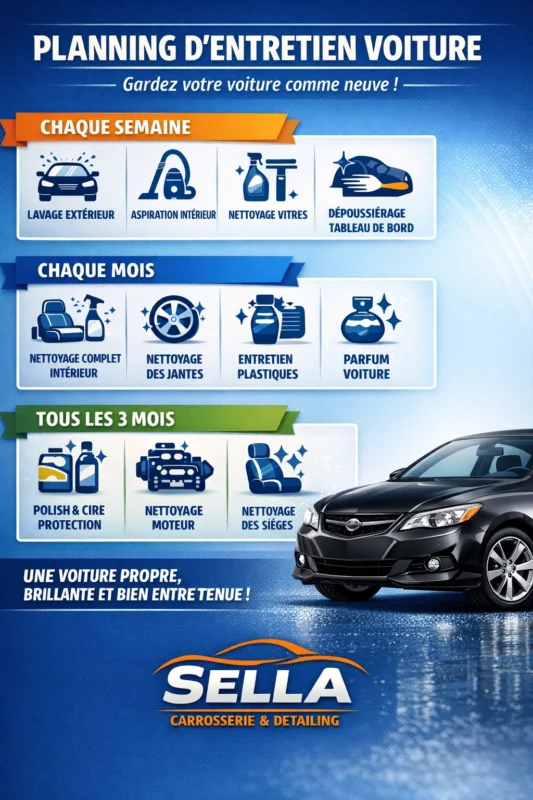 Planning d'entretien voiture